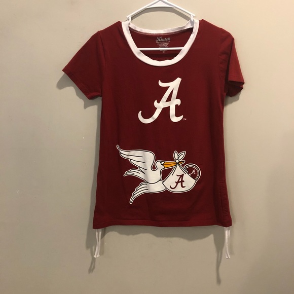 klutch Tops - Alabama Crimson Tide tailgate t shirt red Stork